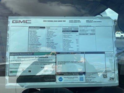 2025 GMC Savana Cargo 2500 Work Van