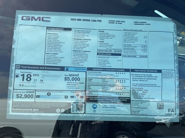 2025 GMC Sierra 1500 Pro